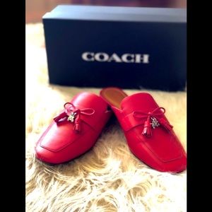 Coach tassel loafer slide